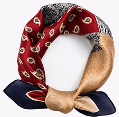 女士商務真絲方巾