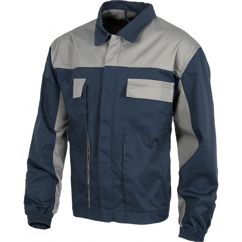 灰黑拼色防靜電工作服定制