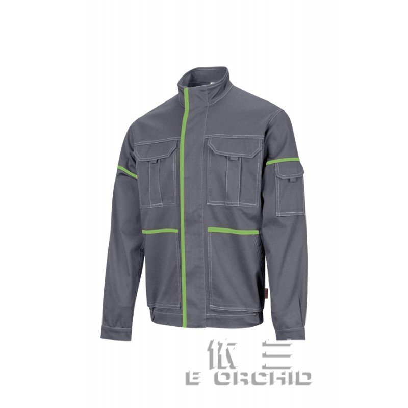 車間員工工作服 綠色配色工作服