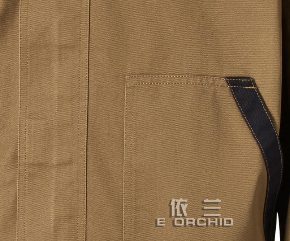 棕色秋季純棉電焊工作服細節圖