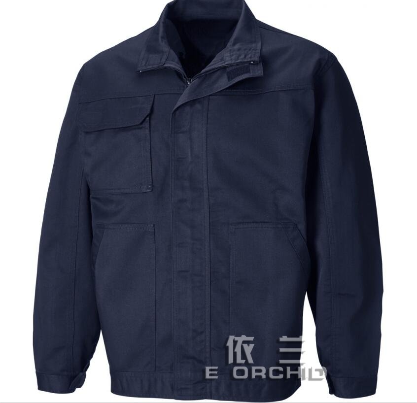 深色春秋男士長袖工作服圖片