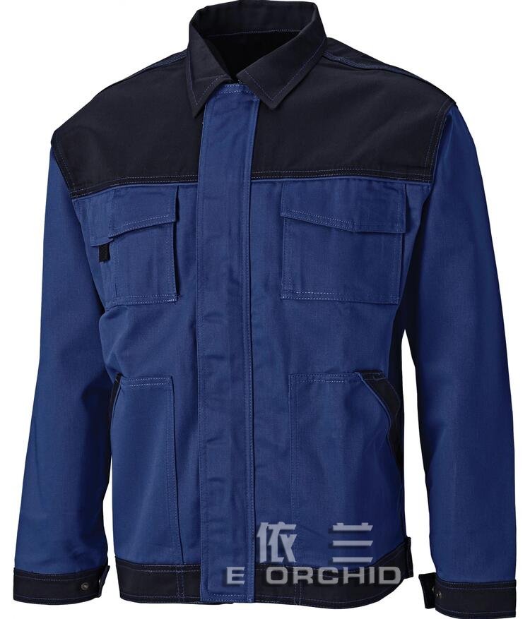 耐油耐臟長袖機修工作服正面圖