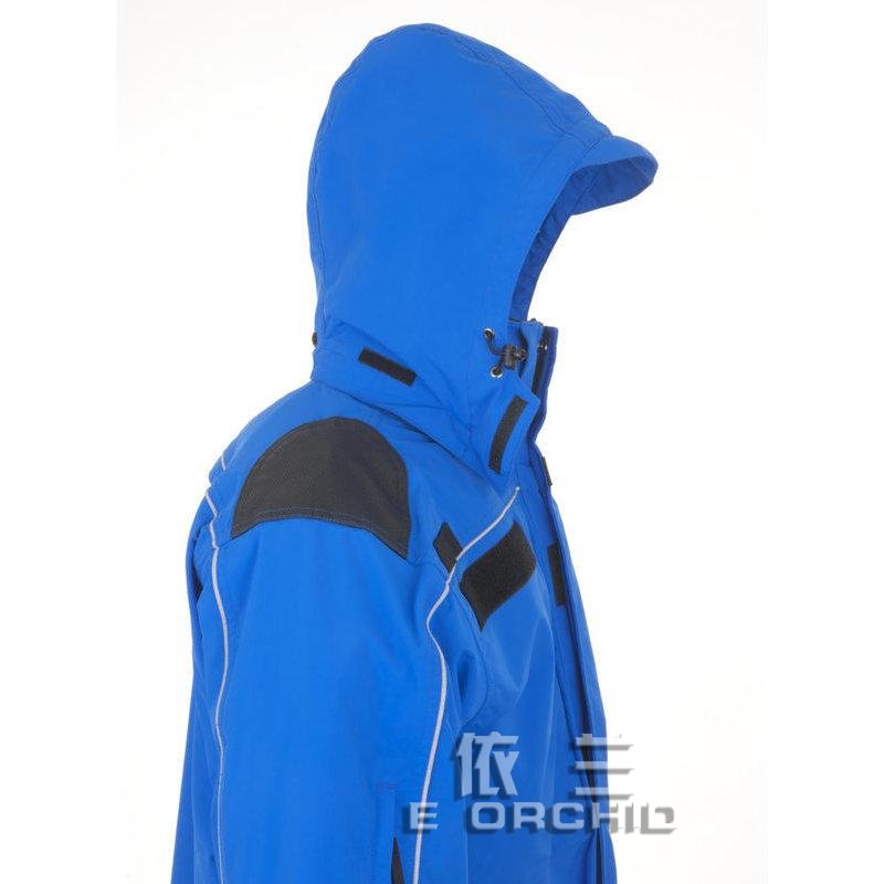 防水勞保工作服連帽細節圖