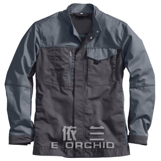 機務維修工作服正面照  灰色拼接款