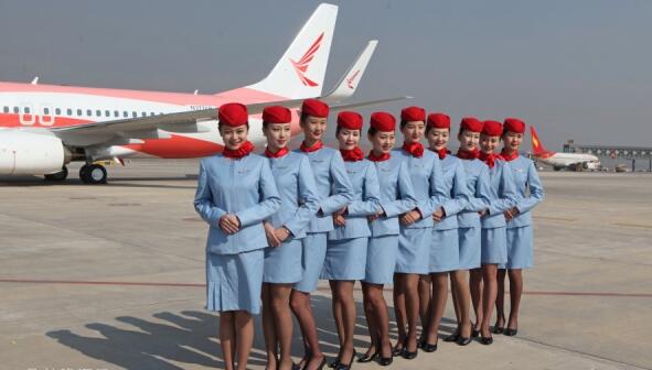 瑞麗航空股公司空姐制服定制合影