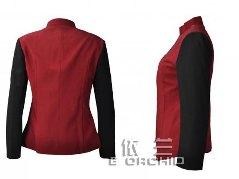 餐飲工作服背面照和側面照