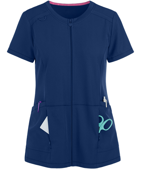 美容院工作服款式正面圖