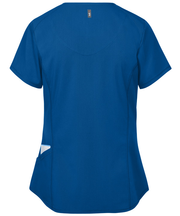 藍色醫院護士服背面照