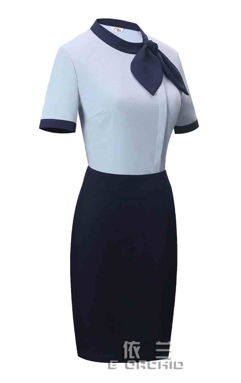 航空公司空姐短袖工作服側(cè)面圖
