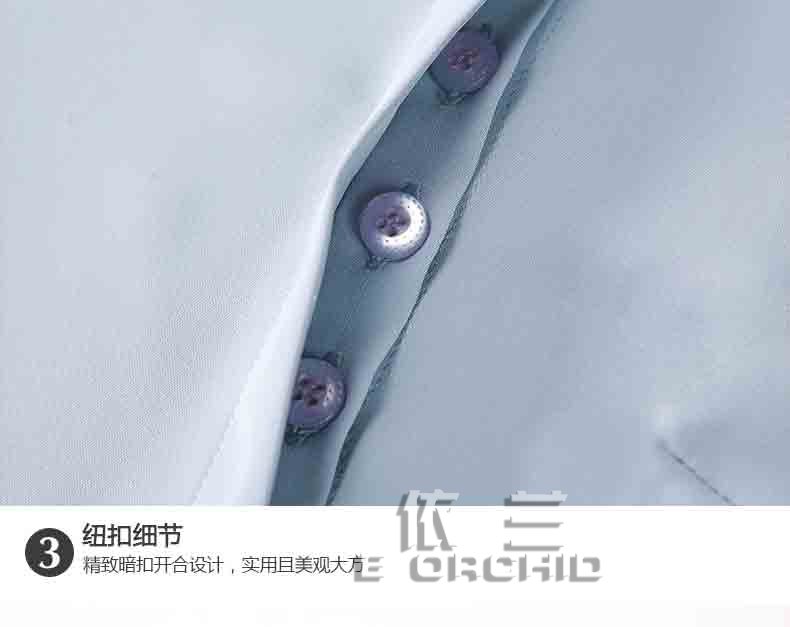 航空公司空姐短袖工作服紐扣細(xì)節(jié)圖