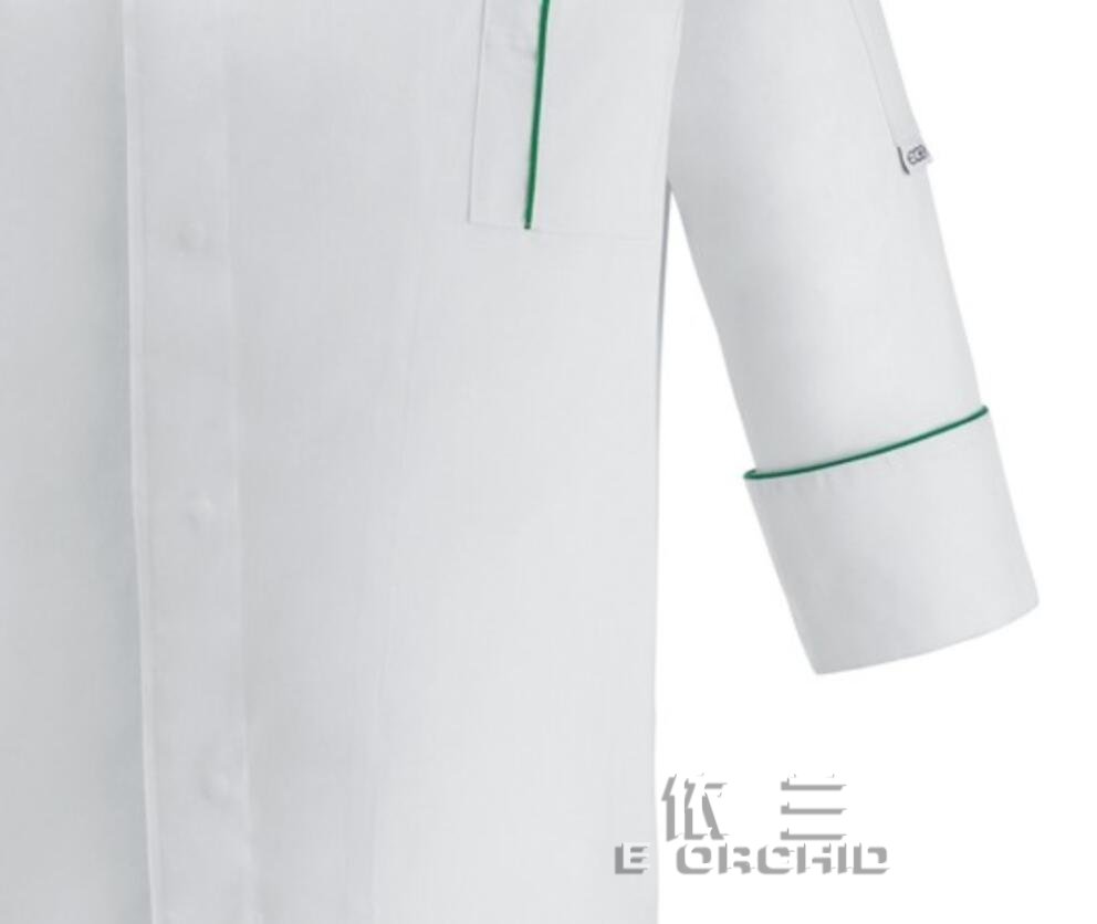酒店四季穿長袖廚師工作服口袋細節圖