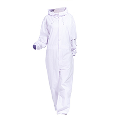 秋季連體帶帽白色潔凈工作服