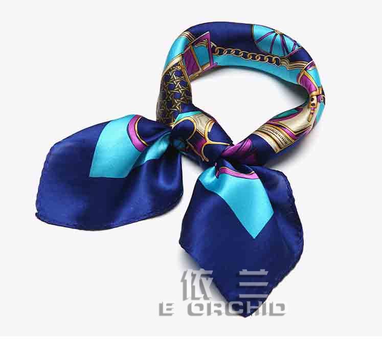 女士職業絲巾實拍圖