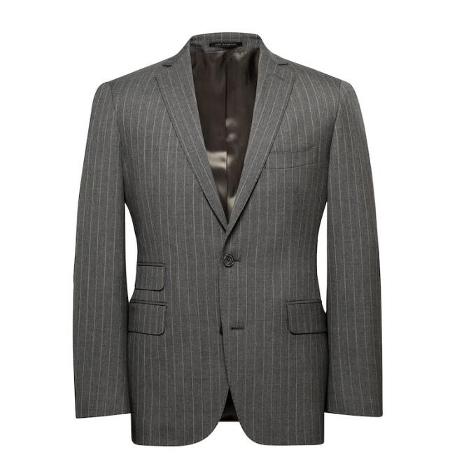 灰色條紋男士兩?？畚餮b