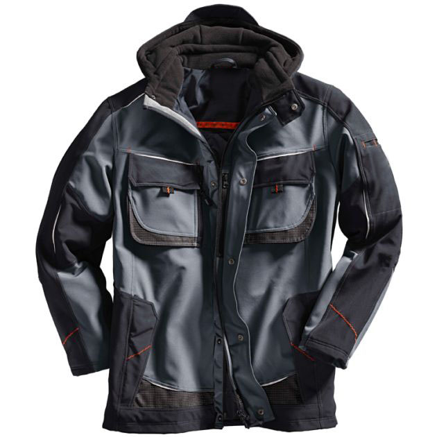 灰色建筑工地男士工裝夾克圖片